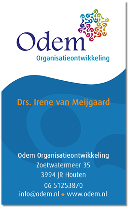businesscard Irene van Meijgaard